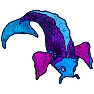 cartoon japanese fish tattoo N15
