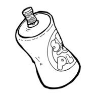 graffiti spray can drawing