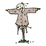 cartoon scary scarecrow N3