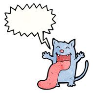 cartoon cat sticking out tongue N5