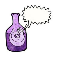 cartoon snake in bottle N7