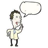 cartoon talking office man N5