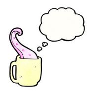 tentacle in tea cup cartoon N3