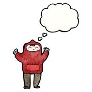 cartoon boy in hooded top N25