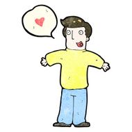 cartoon man in love N34
