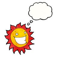cartoon grinning sun N2