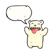 Cartoon Polar Bear N126