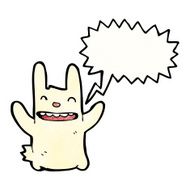 Cartoon happy rabbit N16