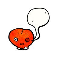 cartoon red skull N4