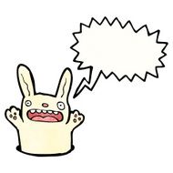 cartoon rabbit in hole N8