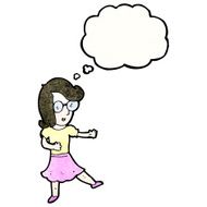 cartoon clever woman N4
