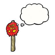 cartoon skull warning sign N3