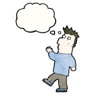 cartoon curious man N79