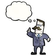 cartoon businessman making point N2