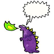 fire breathing monster cartoon N7