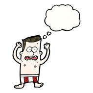 cartoon embarrased man in underwear N3