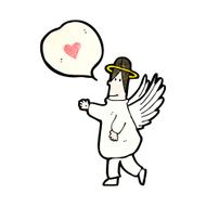 cartoon angel with love heart N2