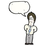 cartoon friendly office man N5