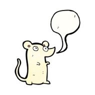 cute little white mouse cartoon N2