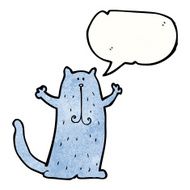 funny cartoon cat N202
