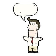 cartoon man with speech bubble N33