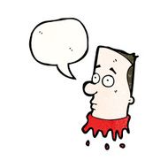 cartoon severed head N13