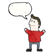 cartoon man with speech bubble N34