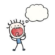 cartoon screaming man N22