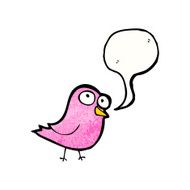 funny cartoon bird N200