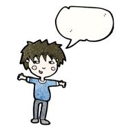 friendly cartoon boy N2