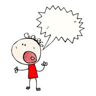 shouting boy cartoon N3