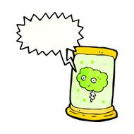 cartoon brain in jar N8