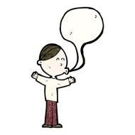 cartoon whistling man N4