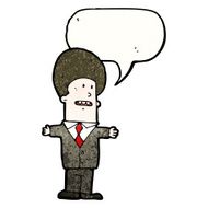cartoon businessman talking N6