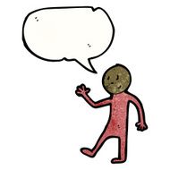 cartoon man with speech bubble N36