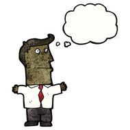 cartoon boss with thought bubble N2