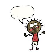 cartoon panicking boy N10