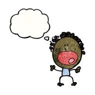 complaining doodle woman cartoon