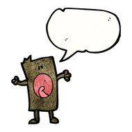 cartoon square man
