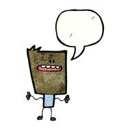 cartoon square man N2