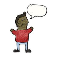 cartoon man with speech bubble N37