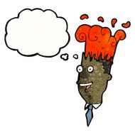 cartoon man with exploding head N14