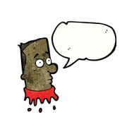 cartoon gross severed head N5