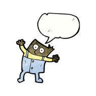 cartoon man with speech bubble N38