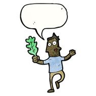cartoon man with leaf N8