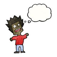 cartoon stressed boy N14