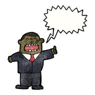 cartoon boss shouting orders N2