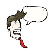 cartoon shouting man N38
