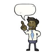 cartoon man explaining his idea N2