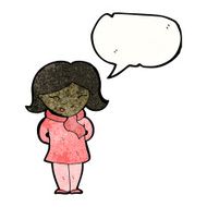 cartoon happy woman N291
